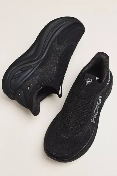 Hoka Skyward Laceless Sneakers In Black