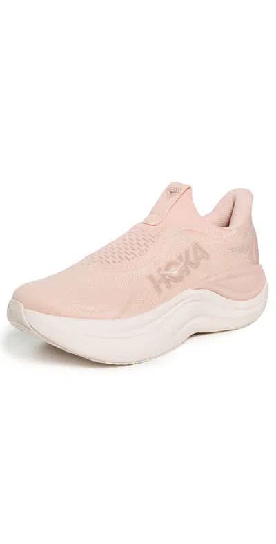 Hoka Skyward Laceless Sneakers Rose Latte/rose Cream In Pink