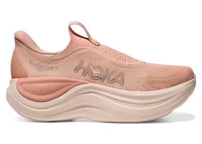Pre-owned Hoka Skyward Laceless (women's) Sneakers In Rose Latte/rose Cream