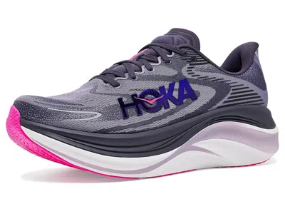 Hoka Skyward X 2 Women's Shoes Squid Ink/neon Dragonfruit: 11 B - Medium, Synthetic In Purple