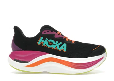 Pre-owned Hoka Skyward X (women's) Sneakers In Black/electric Aqua In Multi