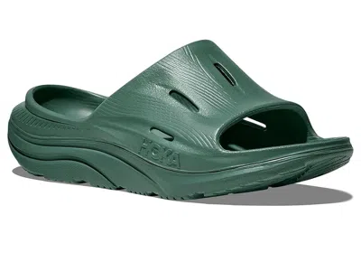 Hoka Slide Shoes Thyme/thyme : In Green