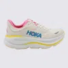 Hoka Bondi 9 Rubber-trimmed Mesh Sneakers In White
