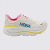 Hoka Bondi 9 Rubber-trimmed Mesh Sneakers In White