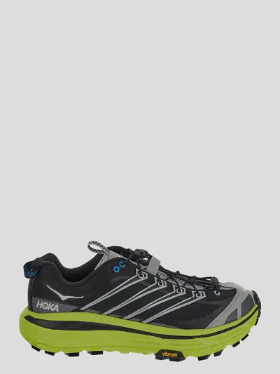 Hoka Mafate Three2 Sneaker In Blackcitrus