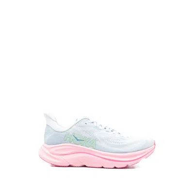 Hoka Clifton 10 Logo-detail Sneakers In Blue