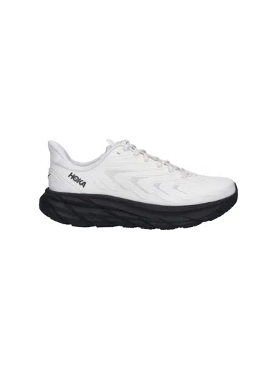 Hoka Clifton Utl Low-top Sneakers In White