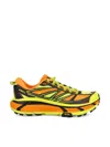 Hoka Man Sneakers Yellow Size 9 Textile Fibers In Electric Tangerine /  Citr