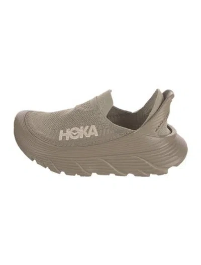 Pre-owned Hoka Sneakers In Gray