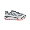 Hoka Mesh Sneakers With Heat-bonded Overlays In Gray