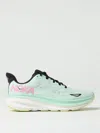 Hoka 'clifton 9' Multicolor Sneakers With Zig Zag Embroidery And Side Logo Print In Grün