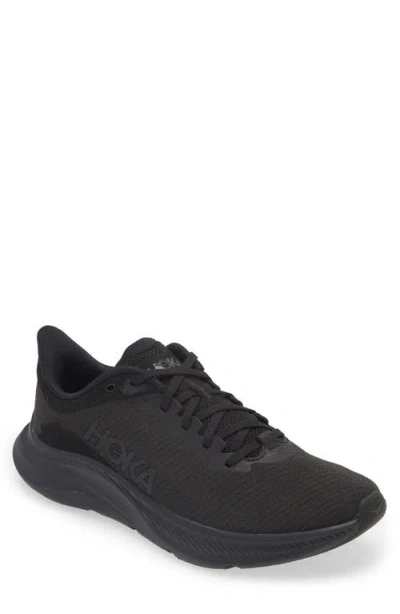 Hoka Solimar Running Shoe In Black/black