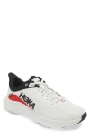 Hoka Solimar Running Shoe In White/cosmic Grey