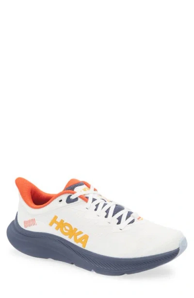 Hoka Solimar Running Shoe In White/nautical Dusk