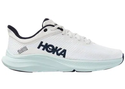 Pre-owned Hoka Solimar (women's) Sneakers In Blanc De Blanc/blue Glass In Multi