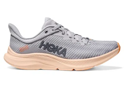 Pre-owned Hoka Solimar (women's) Sneakers In Cosmic Grey/tangerine Glow