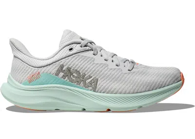Pre-owned Hoka Solimar (women's) Sneakers In Stardust/aqua Breeze In Multi
