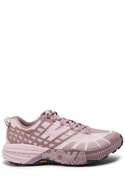 Hoka Speedgoat 2 Panelled Mesh Sneakers In Purple