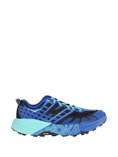 Hoka Speedgoat 2 Rubber And Ripstop-trimmed Mesh Sneakers In Blue