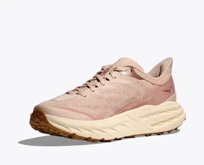 Hoka Speedgoat 5 1123158-crms Wosandstone Running Shoes Rhs5357 In Pink