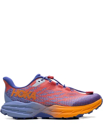 Hoka Speedgoat 5 "cerise/stellar Blue" Sneakers In Orange