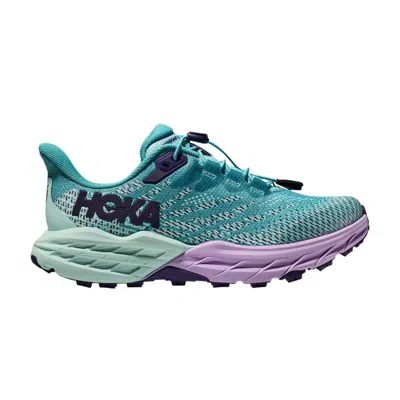 Pre-owned Hoka Speedgoat 5 Kids 'ocean Mist Lilac' | Blue | Kid's Size 4.5