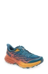 Hoka Speedgoat 5 Logo-detailed Mesh Sneakers In Blue Coral/camellia