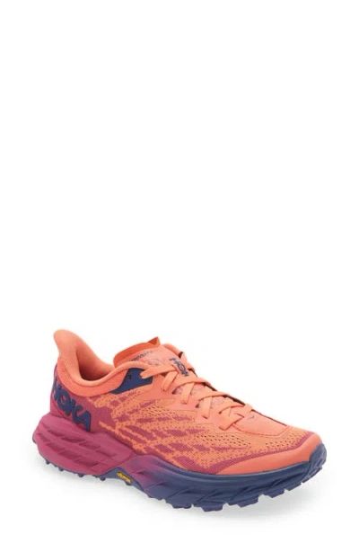 Hoka Speedgoat 5 Trail Running Shoe In Festival Fuchsia/camellia