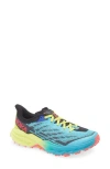 Hoka Speedgoat 5 Trail Running Shoe In Scuba Blue/black