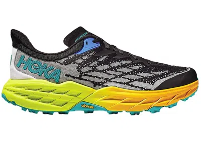 Pre-owned Hoka Speedgoat 5 (women's) Sneakers In Black/evening Primrose