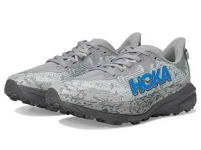 Hoka Speedgoat 6 (big Kid) Kids Shoes Galactic Grey/ Blue : 4.5 Big Kid M, Synthetic
