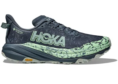 Pre-owned Hoka Speedgoat 6 Goretex (women's) Sneakers In Thunder Cloud/mint Fluorite
