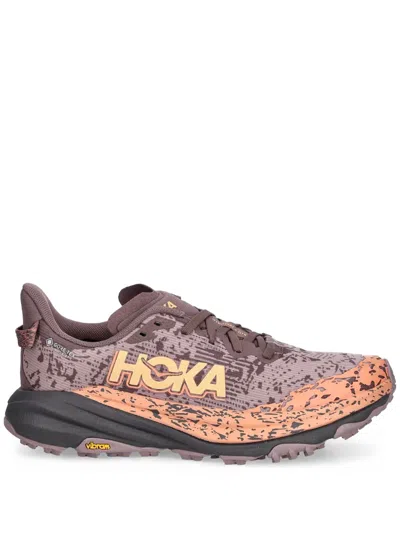 Hoka Speedgoat 6 Gtx Sneakers In Brown