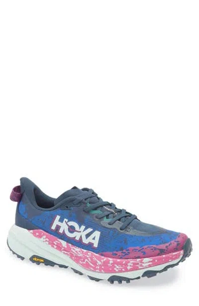 Hoka Speedgoat 6 Gtx Trail Running Shoe In Stormy Skies/aqua  display picture 1