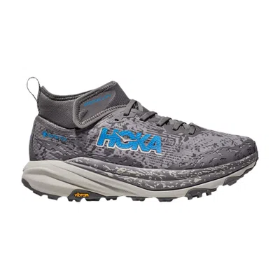 Pre-owned Hoka Speedgoat 6 Mid Gore-tex 'satellite Grey Stardust' | Men's Size 12 In Gray