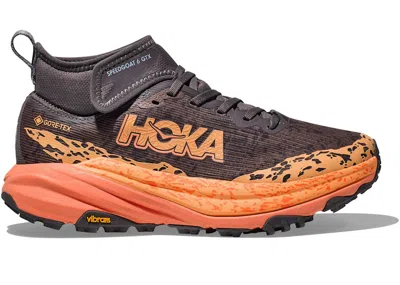 Pre-owned Hoka Speedgoat 6 Mid Goretex (women's) Sneakers In Galaxy/guava In Pink
