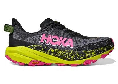 Pre-owned Hoka Speedgoat 6 Neon Citrus (women's) Sneakers In Black/neon  Citrus