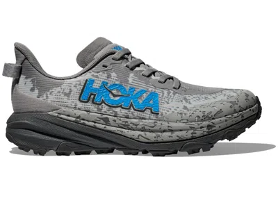 Pre-owned Hoka Speedgoat 6 Sneakers In Galactic Grey/ Blue