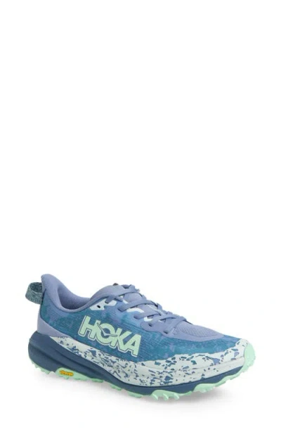 Hoka Speedgoat 6 Trail Running Shoe In Moonlight/thunder Cloud
