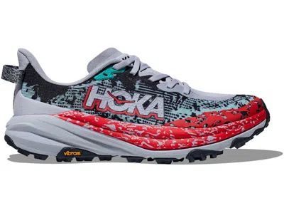 Pre-owned Hoka Speedgoat 6 (women's) Sneakers In Gull/stormy Skies In Blue