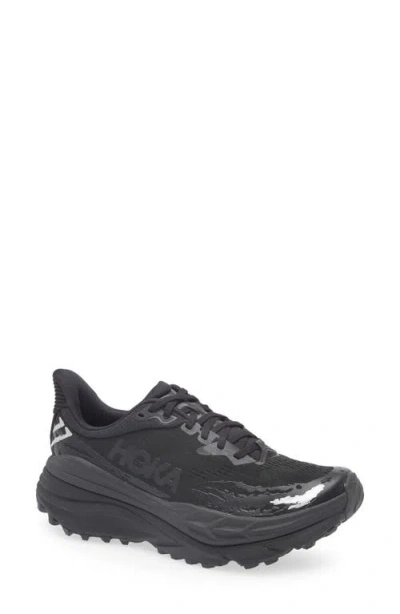 Hoka Stinson Atr 7 Running Shoe In Black/black