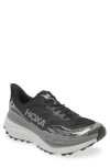 Hoka Stinson Atr 7 Running Shoe In Black/outer Orbit