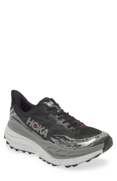 Hoka Stinson Atr 7 Running Shoe In Black/outer Orbit