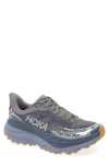 Hoka Stinson Atr 7 Running Shoe In Satellite Grey/varsity Navy