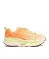 Hoka Stinson Evo Og Rubber And Faux Suede-trimmed Mesh Trail Running Sneakers In Orange