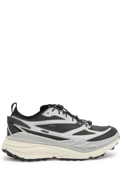 Hoka Stinson One7 Panelled Mesh Sneakers In Gray