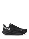 Hoka Streamlined Black Sneakers With Cushioned Sole And Reflective Details In Black