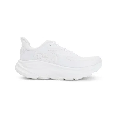 Hoka Streamlined White Sneakers With Cushioned Sole
