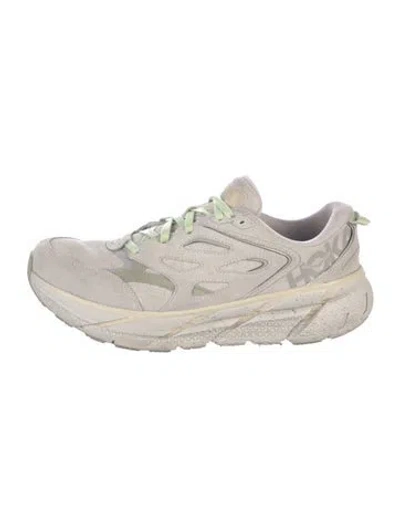 Pre-owned Hoka Suede Athletic Sneakers In Multicolor