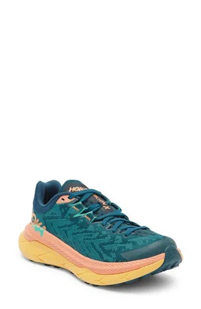 Hoka Tecton X Running Shoe In Deep Teal/water Garden
